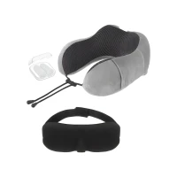 Xtrobb 26087 Cestovní sada 3D na spaní 3 v 1, šedá