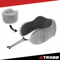 Xtrobb 26087 Cestovní sada 3D na spaní 3 v 1, šedá