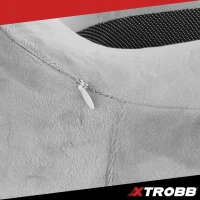 Xtrobb 26087 Cestovní sada 3D na spaní 3 v 1, šedá