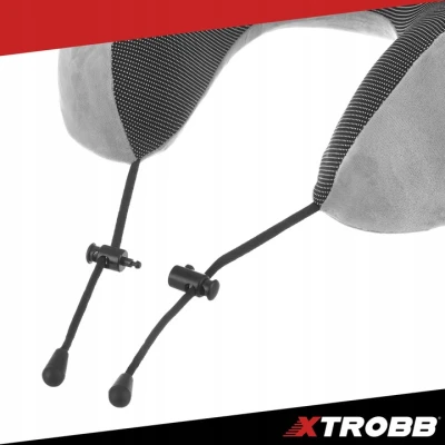 Xtrobb 26087 Cestovní sada 3D na spaní 3 v 1, šedá