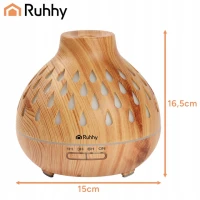 Ruhhy 26633 Aroma difuzér a zvlhčovač vzduchu RGB 400 ml, světle hnědý 