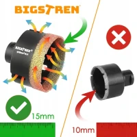 Bigstren 27012 Diamantové vykružováky M14 6-68 mm, sada 13 ks