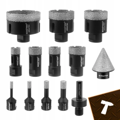 Bigstren 27012 Diamantové vykružováky M14 6-68 mm, sada 13 ks