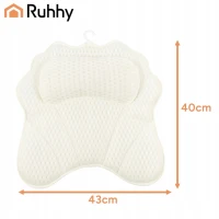 Ruhhy 27050 Relaxační polštář do vany s přísavkami, bílý