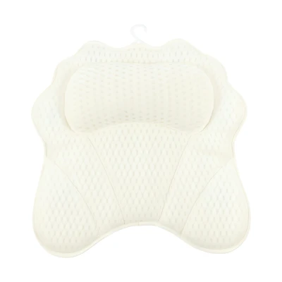 Ruhhy 27050 Relaxační polštář do vany s přísavkami, bílý