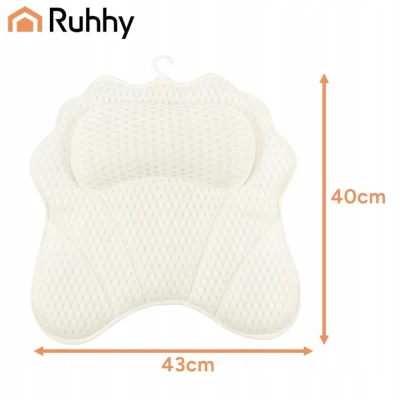 Ruhhy 27050 Relaxační polštář do vany s přísavkami, bílý