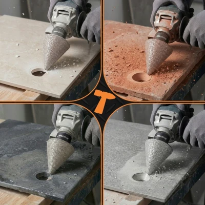 Bigstren 27081 Diamantová kuželová fréza M14 2-35mm