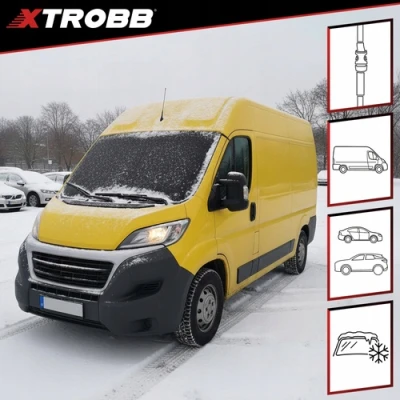 Xtrobb 27737 Clona na čelní sklo XL 200 x 100 cm, černá 