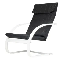 ModernHome TXWQM-31 Finské houpací křeslo - bílé/černé