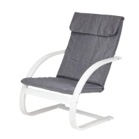 ModernHome TXWQM-31 Finské houpací křeslo - bílé/šedé