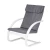 ModernHome TXWQM-31 Finské houpací křeslo - bílé/šedé