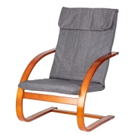 ModernHome TXWQM-31 Finské houpací křeslo - ořech/šedé