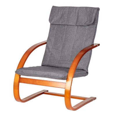 ModernHome TXWQM-31 Finské houpací křeslo - ořech/šedé