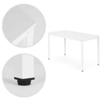 ModernHome NORD-W Jídelní, pracovní stůl, 120 x 60 cm, bílý