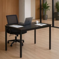 ModernHome NORD-MRBC Jídelní, pracovní stůl, 120 x 60 cm, černý mramor