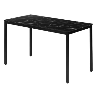 ModernHome NORD-MRBC Jídelní, pracovní stůl, 120 x 60 cm, černý mramor