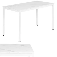 ModernHome NORD-MRW Jídelní, pracovní stůl, 120 x 60 cm, bílý mramor