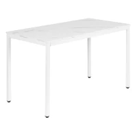 ModernHome NORD-MRW Jídelní, pracovní stůl, 120 x 60 cm, bílý mramor