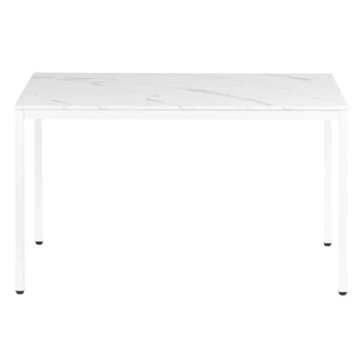 ModernHome NORD-MRW Jídelní, pracovní stůl, 120 x 60 cm, bílý mramor