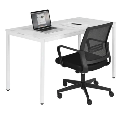 ModernHome NORD-MRW Jídelní, pracovní stůl, 120 x 60 cm, bílý mramor