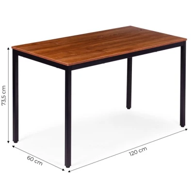 ModernHome NORD-WD Jídelní, pracovní stůl, 120 x 60 cm, hnědý