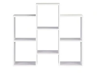 ModernHome WYJ-212 Stojací regál, knihovna, 85 x 22 x 76 cm, bílý