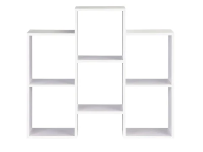 ModernHome WYJ-212 Stojací regál, knihovna, 85 x 22 x 76 cm, bílý