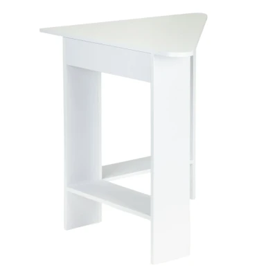 ModernHome WYJ-235 Rohový psací, počítačový stůl, 98 x 72 cm, bílý