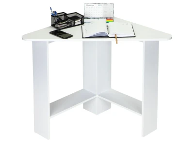 ModernHome WYJ-235 Rohový psací, počítačový stůl, 98 x 72 cm, bílý