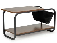 ModernHome YLT-1502 Konferenční stolek 86 cm, 2 úrovně, hnědý