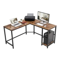 ModernHome LWD72X Rohový psací, počítačový stůl, 138 x 50 cm, hnědý