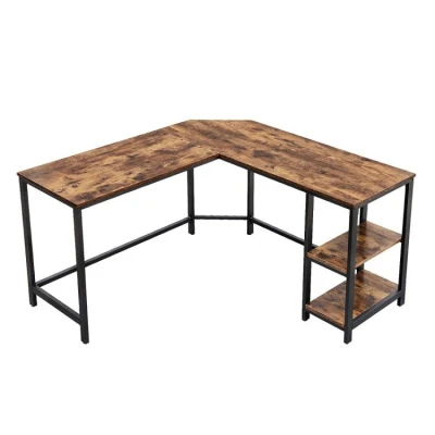 ModernHome LWD72X Rohový psací, počítačový stůl, 138 x 50 cm, hnědý