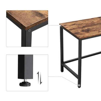 ModernHome LWD72X Rohový psací, počítačový stůl, 138 x 50 cm, hnědý
