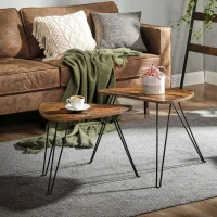 ModernHome LNT012B01 Dvoudílný loftový konferenční stolek