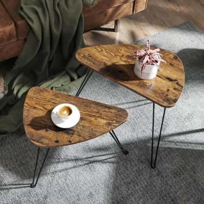 ModernHome LNT012B01 Dvoudílný loftový konferenční stolek