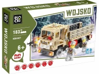 ICOM bločkov Stavebnica Vojenské nákladné auto 183 dielov