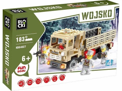 ICOM bločkov Stavebnica Vojenské nákladné auto 183 dielov