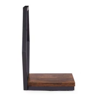 ModernHome ME-ATS02 Nástěnná police na květiny 19 x 30 x 35 cm, tmavé dřevo
