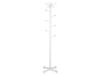 ModernHome YLT-0610 Stojanový věšák na oblečení, 10 háčků, 180 cm, bílý