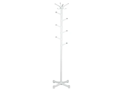 ModernHome YLT-0610 Stojanový věšák na oblečení, 10 háčků, 180 cm, bílý