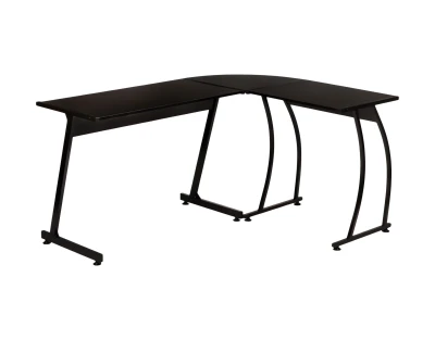 ModernHome PJJCT0136 Rohový psací, počítačový stůl,148 x 48 x 73,5 cm, černý