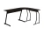 ModernHome PJJCT0136 Rohový psací, počítačový stůl,148 x 48 x 73,5 cm, černý