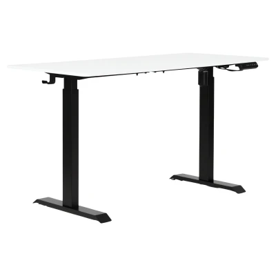 ModernHome JNI-D60-1-1 Elektricky výškově nastavitelný psací stůl 140 x 70 cm, bílý