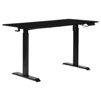 ModernHome JNI-D60-1-16 Elektricky výškově nastavitelný psací stůl 140 x 70 cm, černý