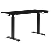 ModernHome JNI-D60-1-16 Elektricky výškově nastavitelný psací stůl 140 x 70 cm, černý