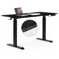 ModernHome JNI-D60-1-16 Elektricky výškově nastavitelný psací stůl 140 x 70 cm, černý