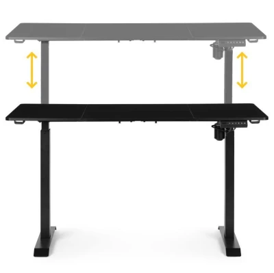 ModernHome JNI-D60-1-16 Elektricky výškově nastavitelný psací stůl 140 x 70 cm, černý