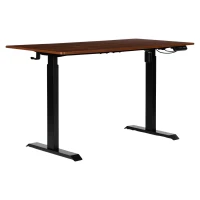 ModernHome JNI-D60-1-16 Elektricky výškově nastavitelný psací stůl 140 x 70 cm, hnědý