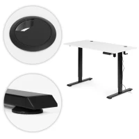 ModernHome JNI-D45A-1-1 Elektricky výškově nastavitelný psací stůl 120 x 60 cm, bílý