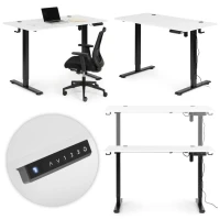 ModernHome JNI-D45A-1-1 Elektricky výškově nastavitelný psací stůl 120 x 60 cm, bílý